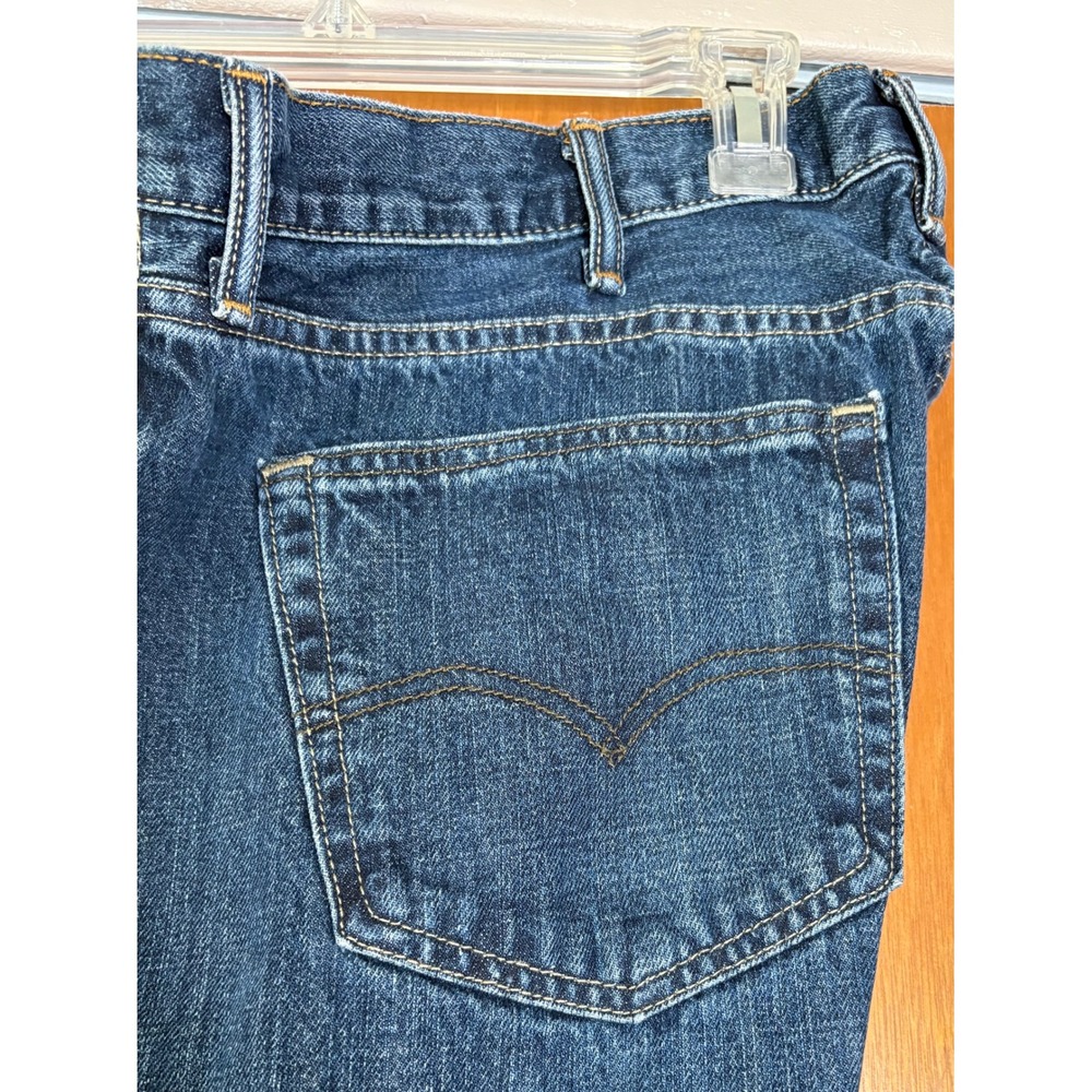 Levis 527 Bootcut Jeans Mens 40x32 Dark Wash Denim Pants - Picture 8 of 9